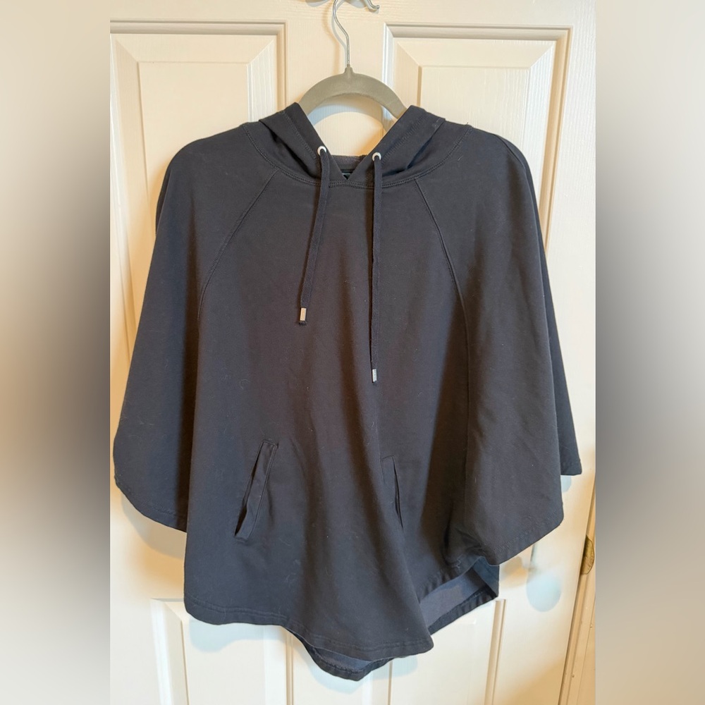 Lauren Ralph Lauren black poncho sweatshirt. Size S/M. EUC - Picture 2 of 5